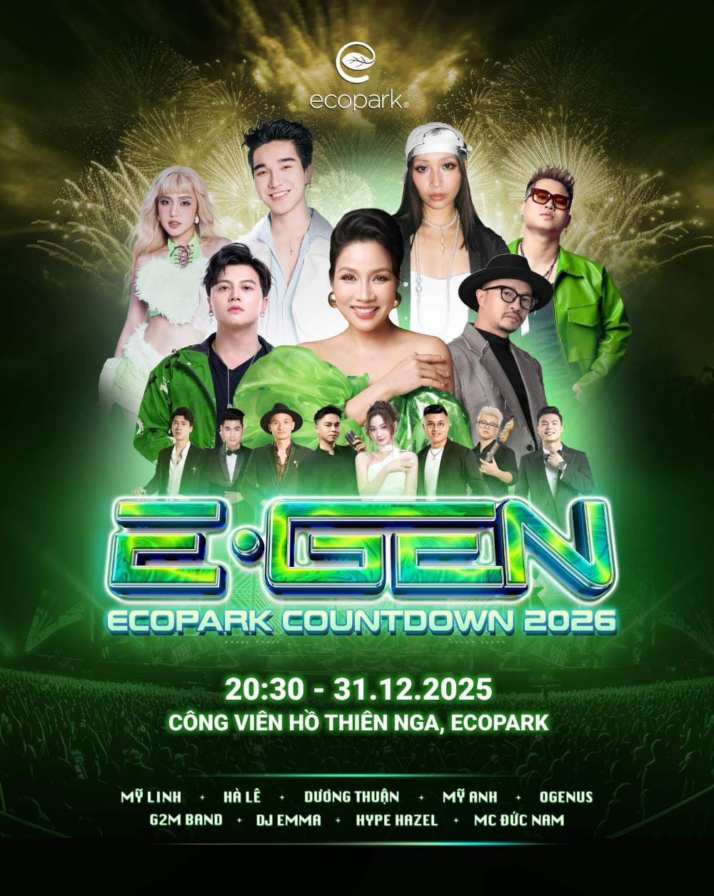 E-GEN Ecopark Countdown 2026 - Đêm hội đếm ngược lớn nhất năm