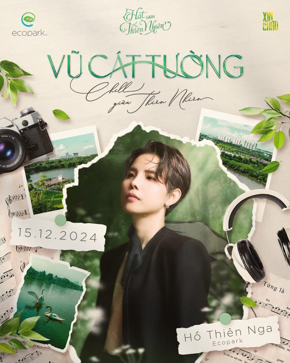 Sự kiện biểu diễn của Vũ Cát Tường tại Ecopark 15-12-2024
